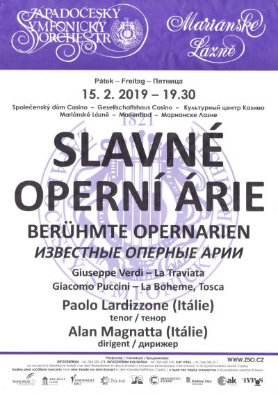 Concert - West Bohemian Symphony Orchestra, Marienbad